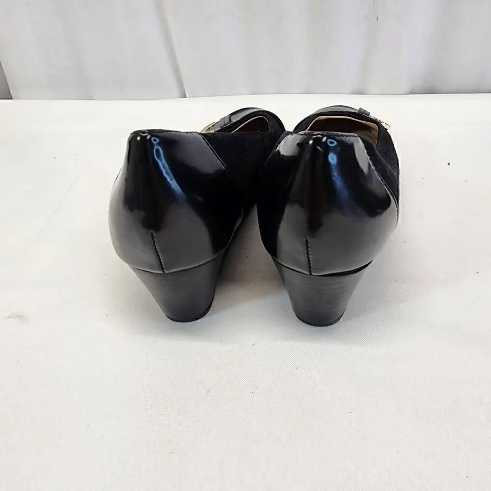 Geox Floralie Women Black Pump Soft Leather Size 37 (6.5)